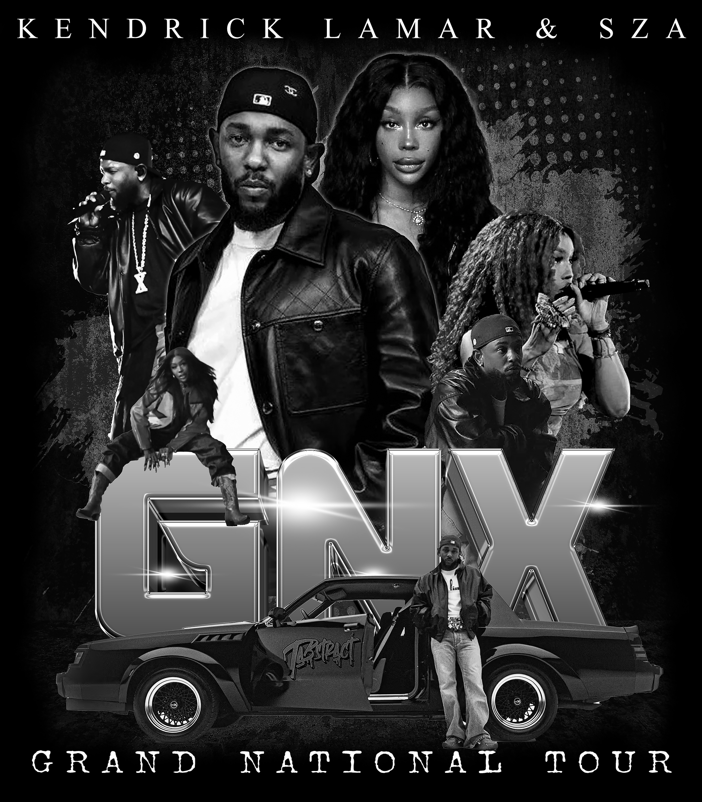 Kendrick Lamar X SZA – GNX Tour Merch Concept